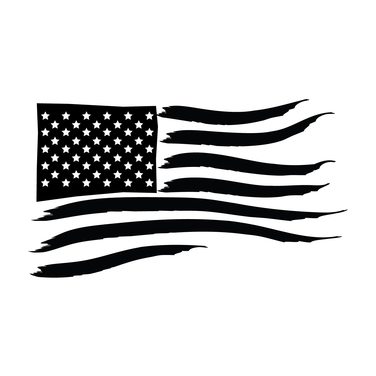 Distressed American Flag Decal