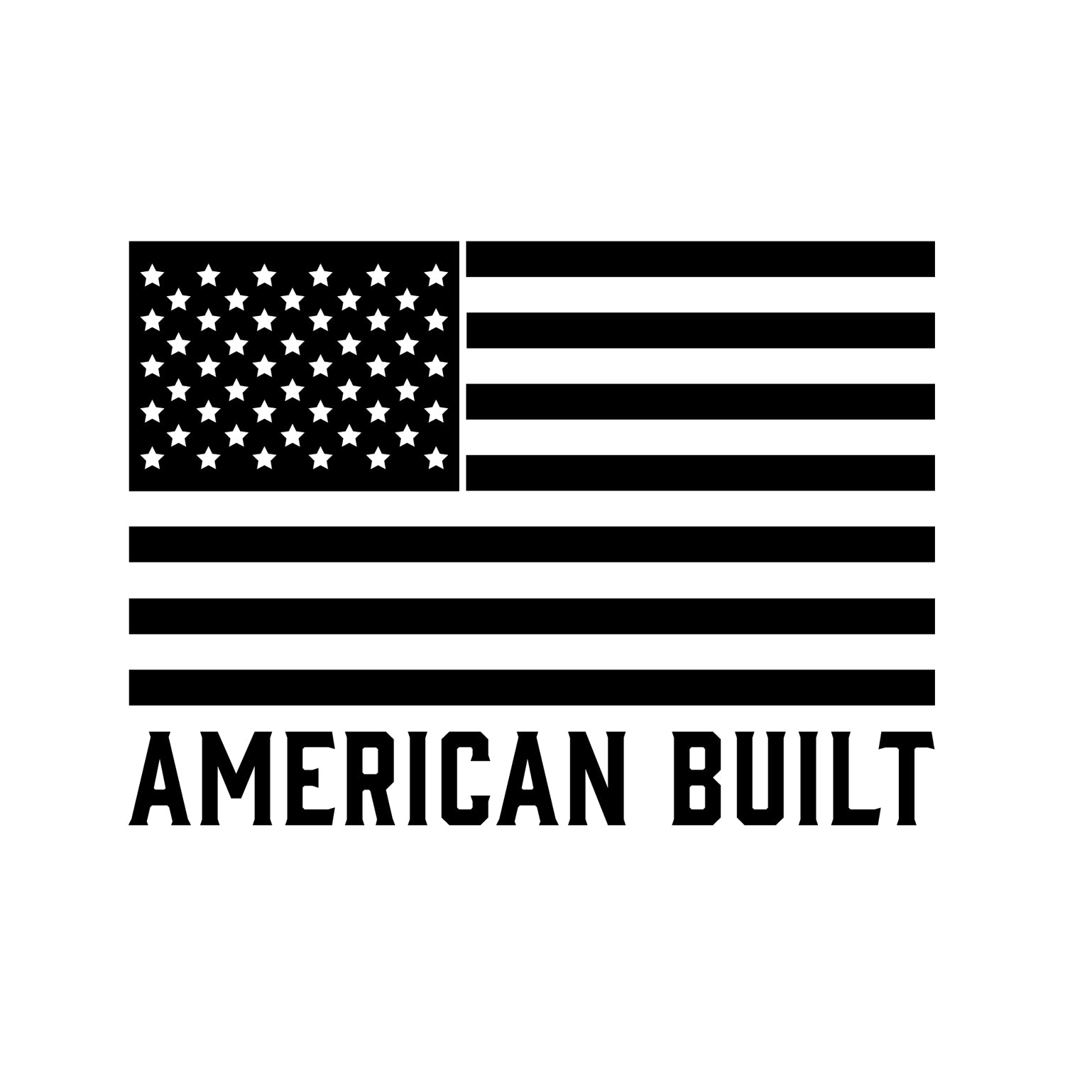 American Built Flag Decal
