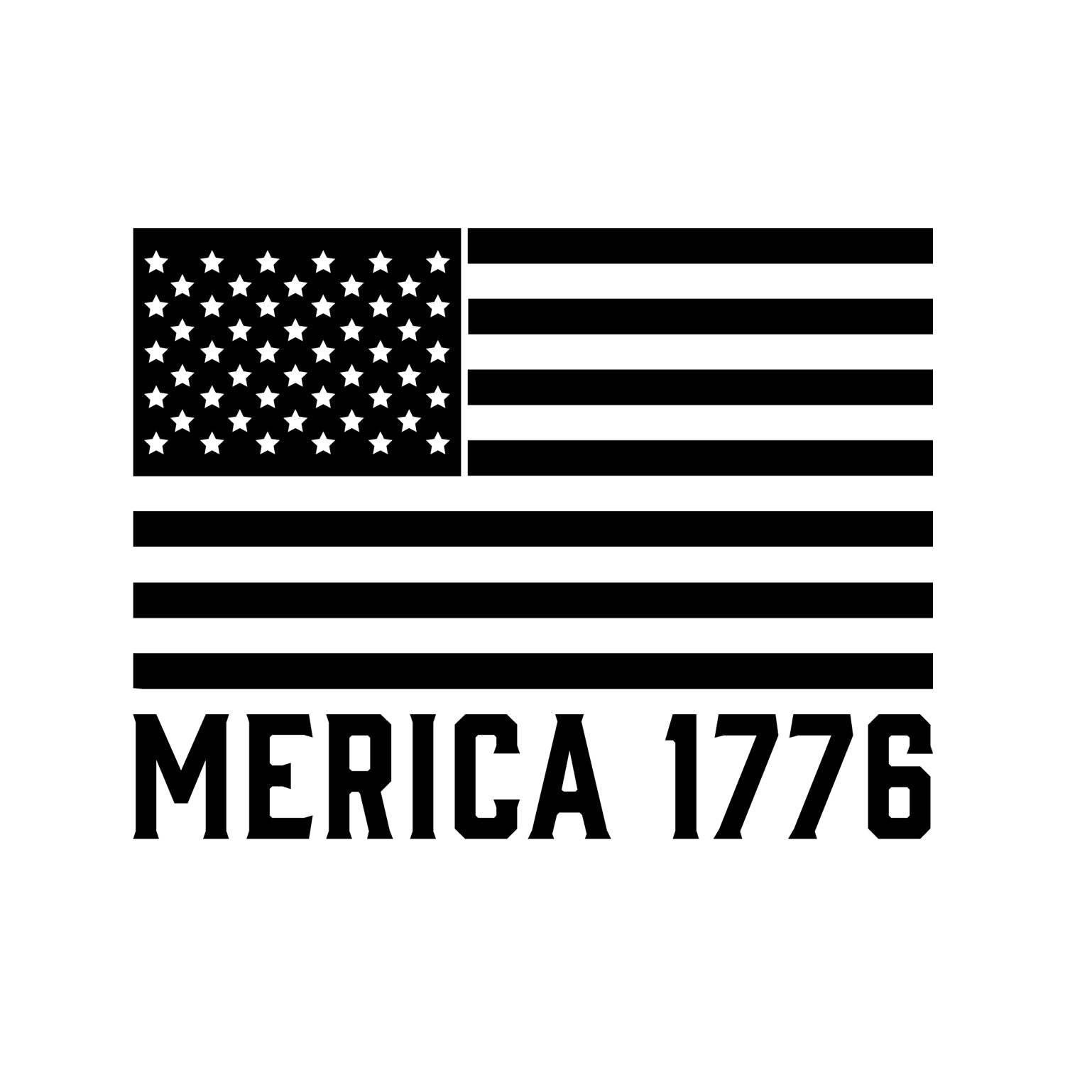 Merica 1776 Decal