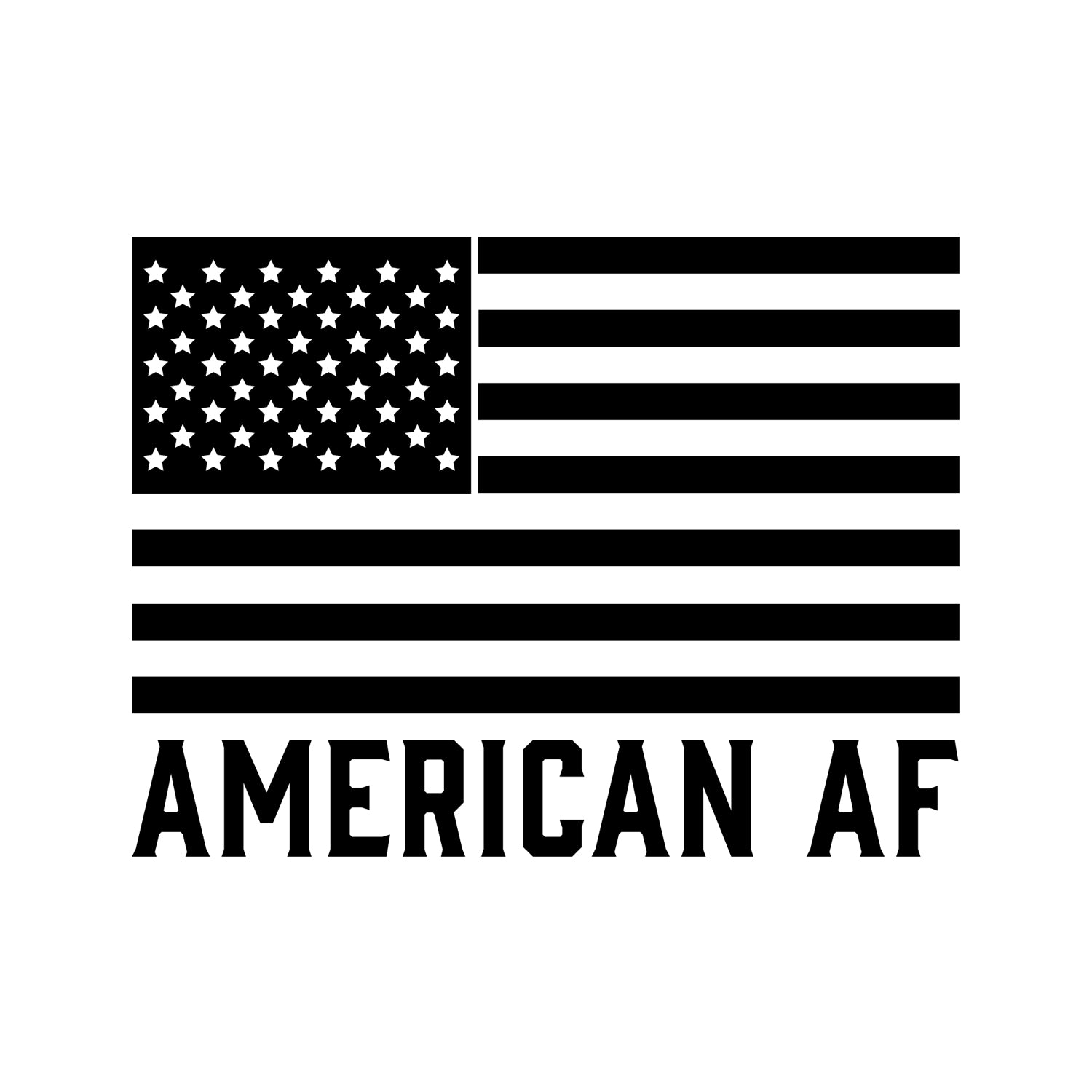 American AF Flag Decal