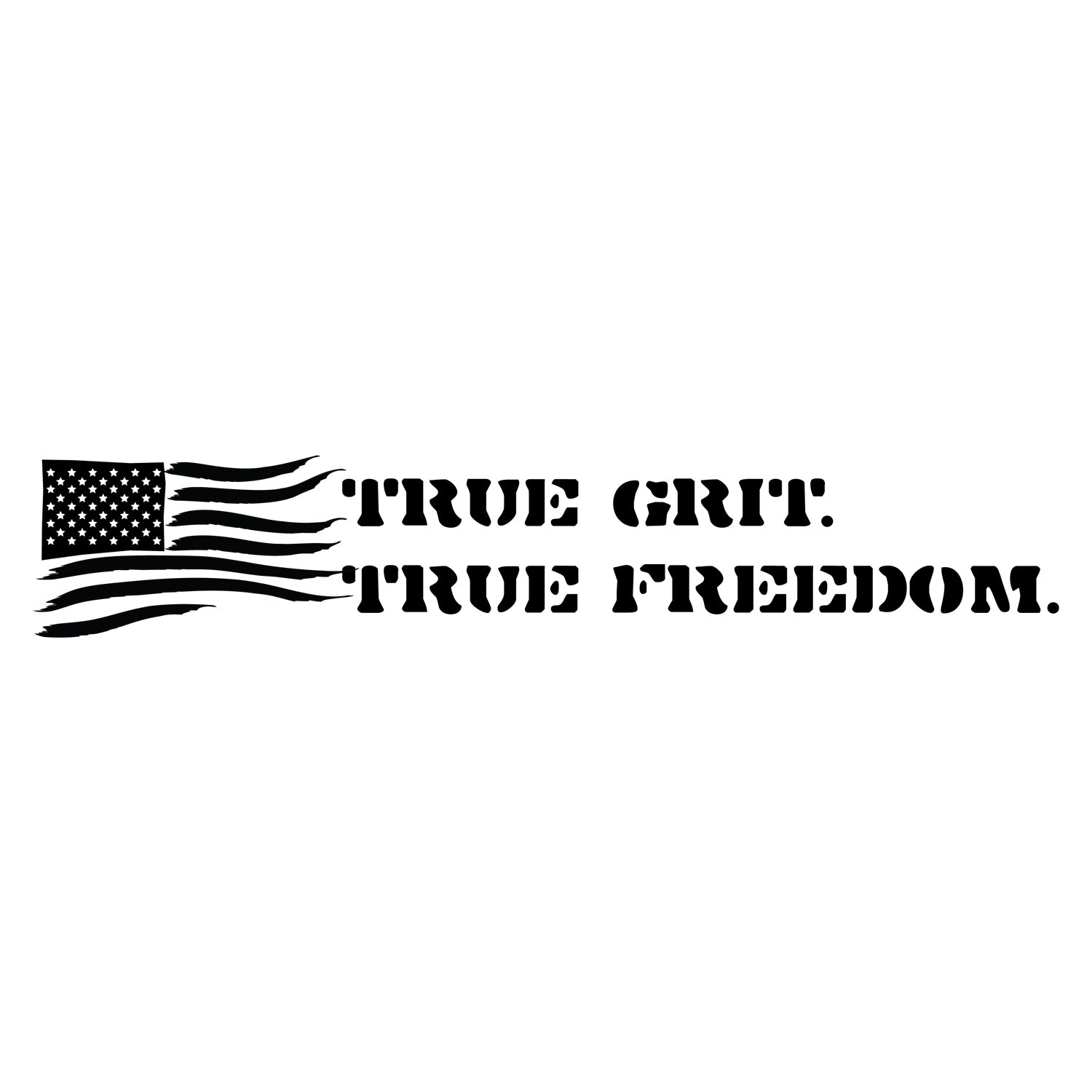 True Grit. True Freedom. Decal