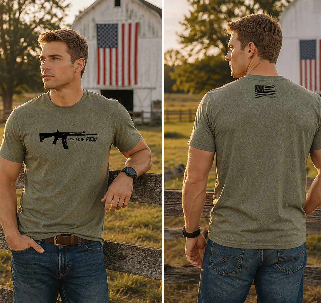 Pew, Pew, Pew Tee | Rifle Freedom T-Shirt