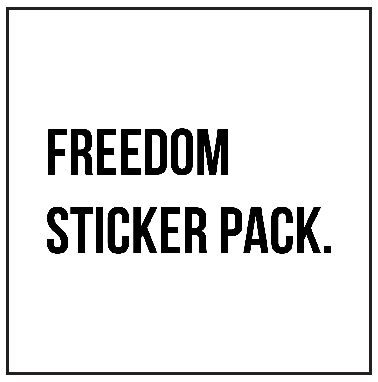 Freedom Sticker Pack – 5 Patriotic Vinyl Decals + Bonus Sticker